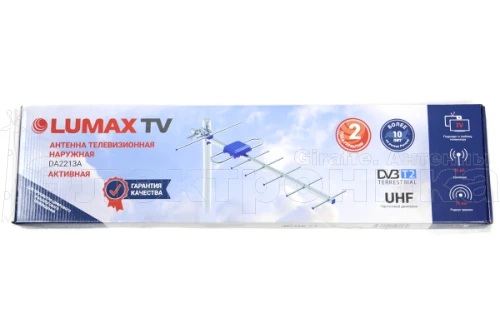 Антенна Lumax DA2213A активная. 470-862 МГц, Ку=23-25 дБ, 5В питание купить в г.Абинск