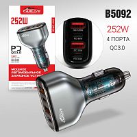 зарядное устройство carlive cr39 2usb qc3.0 + pd36w 5v/3a  в прикуриватель автомобиля  фото