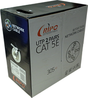 кабель для компьютерных сетей  ripo   utp2cat5e 24awg cca ripo(2*305m)  за 1 метр  фото