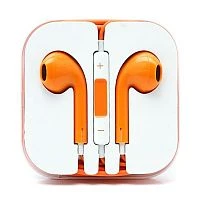 s-07 наушники вакуум - гарнитура оранжевые/10/500  фото