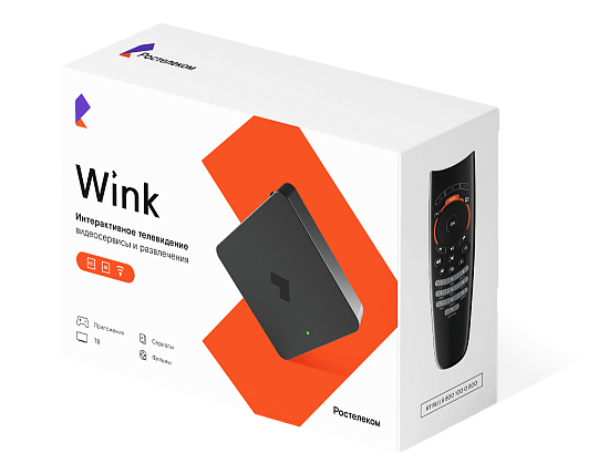 СМАРТ ТВ-приставка 4К Ростелеком WINK SUPERWAVE IP6003