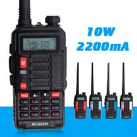 рация baofeng uv-10r (uhf/vhf) 136-520 мгц, 10w, дист. 8 км, 128 каналов, fm радио, автосканирование  фото